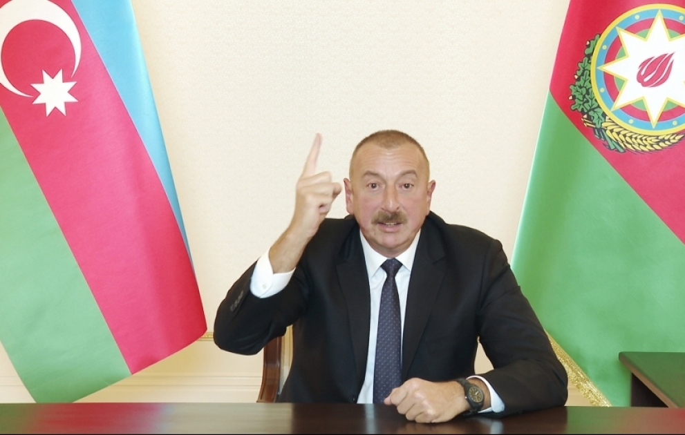 Prezident İlham Əliyev: Paşinyan Azərbaycan xalqından üzr istəsin və desin ki, Qarabağ Ermənistan deyil VİDEO