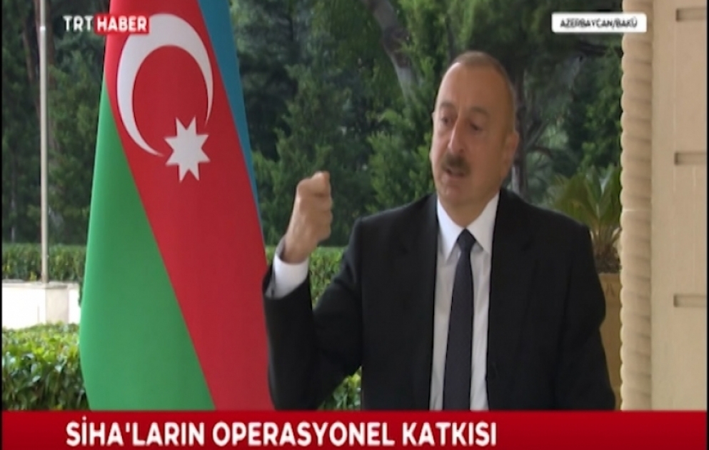 Prezident: Biz bu məsələni tarixi ədalət əsasında həll etməliyik. Tarixi ədalət onu deyir ki, Qarabağ qədim Azərbaycan torpağıdır VİDEO