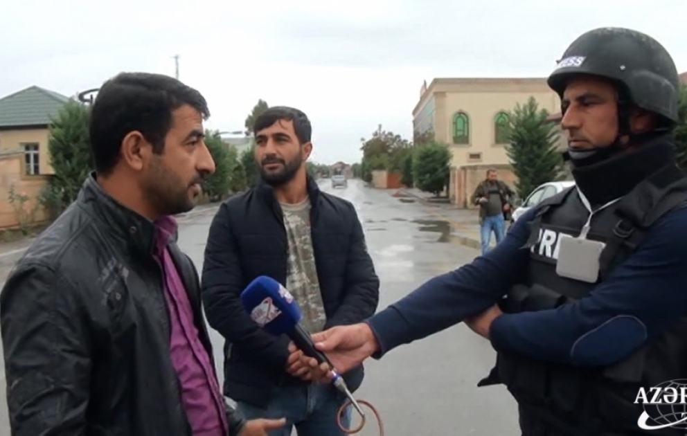 Erməni faşistlərinin təxribatı Horadiz sakinlərini qorxutmur  FOTO VİDEO
