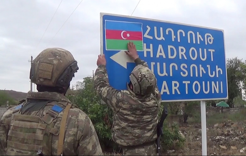 Verteidigungsministerium veröffentlicht Videoaufnahmen aus dem Dorf Schukurbeyli in Region Jabrayil, das aus armenischer Okkupation befreit ist VIDEO