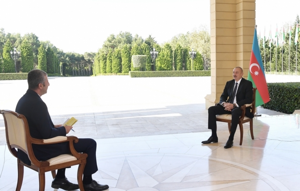 Präsident Ilham Aliyev gibt CNN-Türk Interview VIDEO