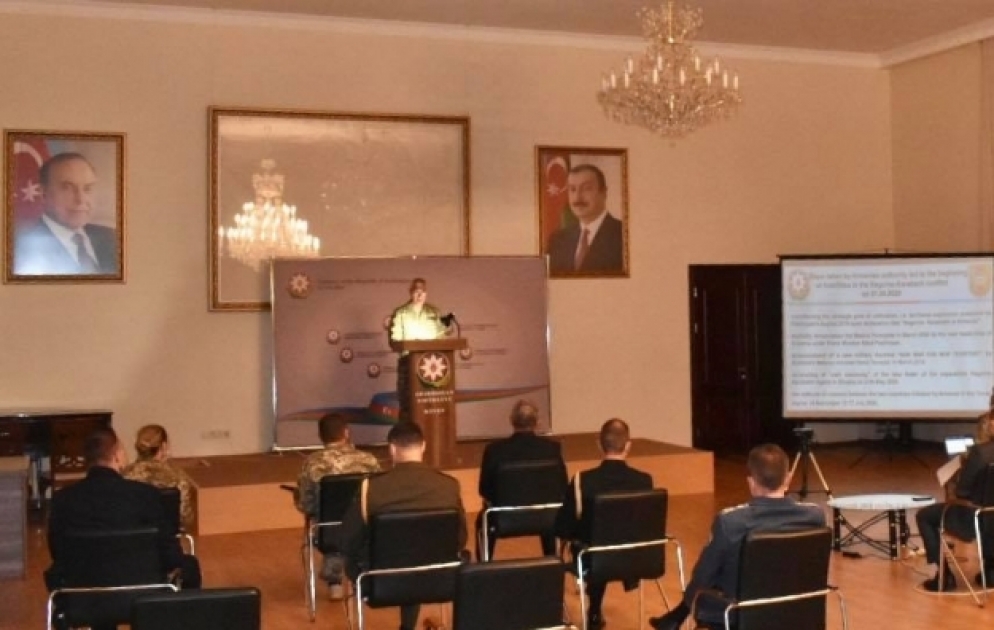 Xarici ölkələrin Ukraynadakı hərbi attaşelərinə Ermənistanın Azərbaycana qarşı hərbi təcavüzü barədə məlumat verilib VİDEO