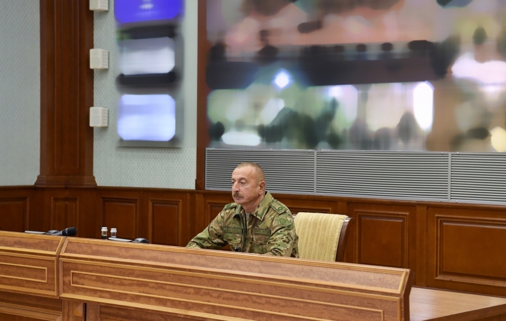 Une réunion opérationnelle se tient sous la présidence d’Ilham Aliyev, président de la République et Commandant suprême des armées VIDEO