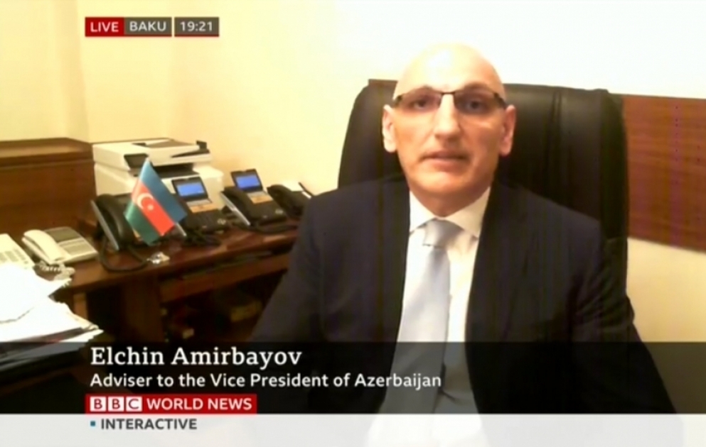 Помощник Первого вице-президента Азербайджана в прямом эфире телеканала BBC World ответил на вопросы, связанные с нагорно-карабахским конфликтом ВИДЕО
