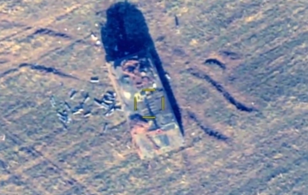 Defense Ministry: Azerbaijan Army units destroyed heavy combat armored equipment of the enemy by precise fire VIDEO