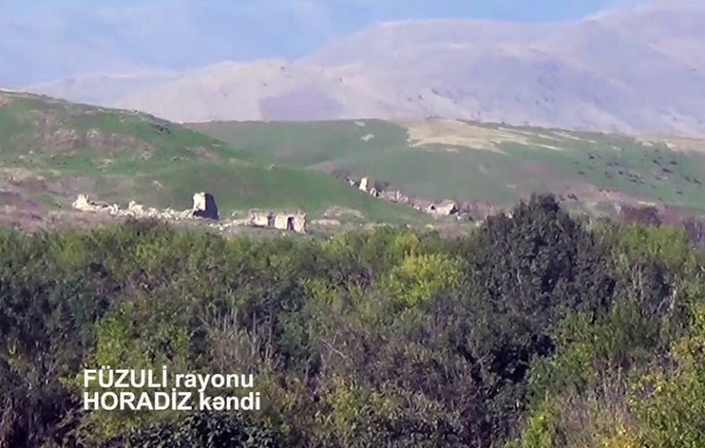 Füzuli rayonunun işğaldan azad olunan Horadiz kəndinin yeni videogörüntüsü VİDEO