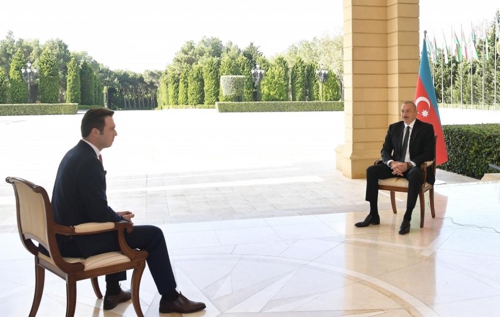 Prezident İlham Əliyev: Erməni əsgəri bizim torpaqlarımızdan çıxarsa, bu münaqişəyə də son qoyulacaq VİDEO