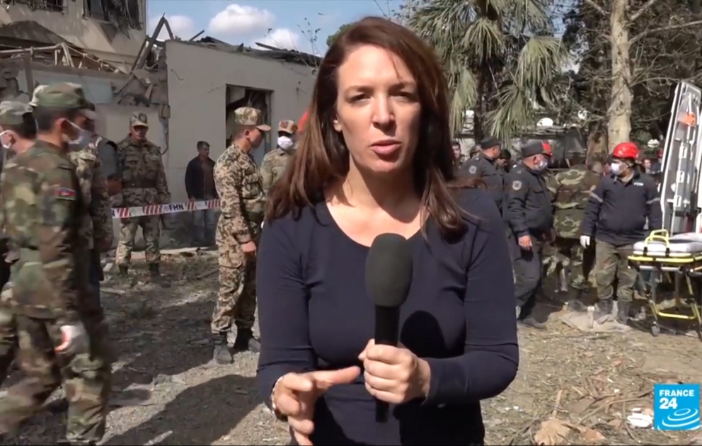 “France 24” kanalı Gəncənin Ermənistan tərəfindən raket atəşinə tutulması ilə bağlı reportaj yayımlayıb VİDEO