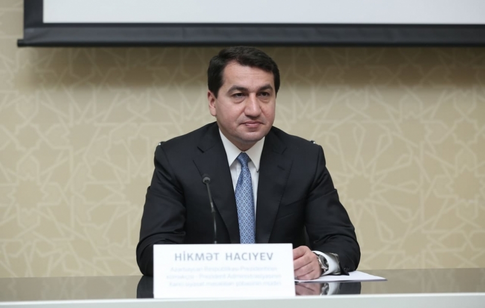 Hikmət Hacıyev: Qarabağ azad edildikdən sonra erməni icması Azərbaycanda sülh və firavanlıq şəraitində yaşayacaq VİDEO