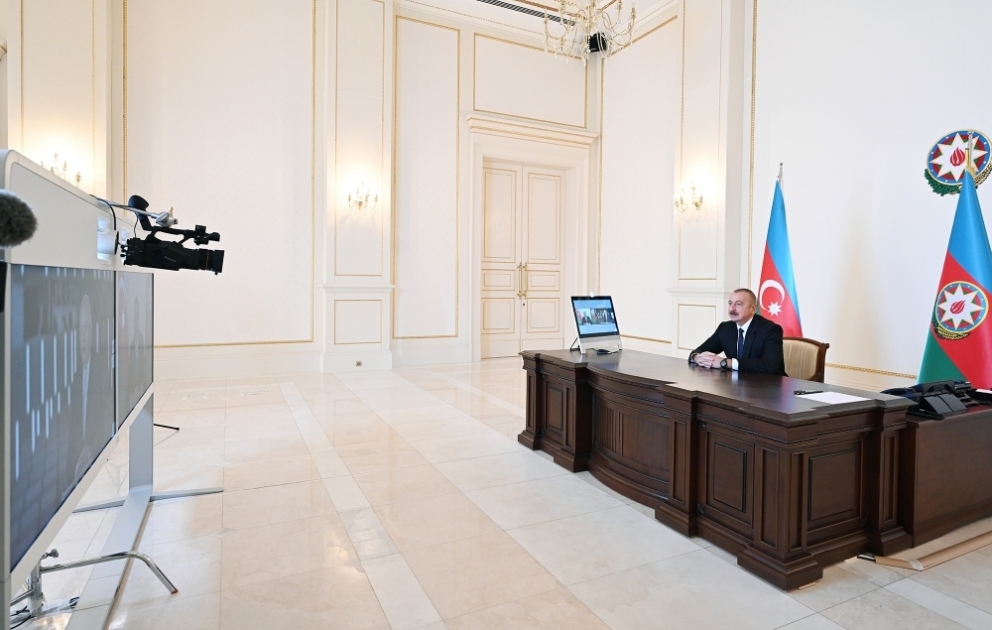 Präsident Ilham Aliyev gibt Internationalen Nachrichtenagentur Rossiya Segodnya Interview VIDEO