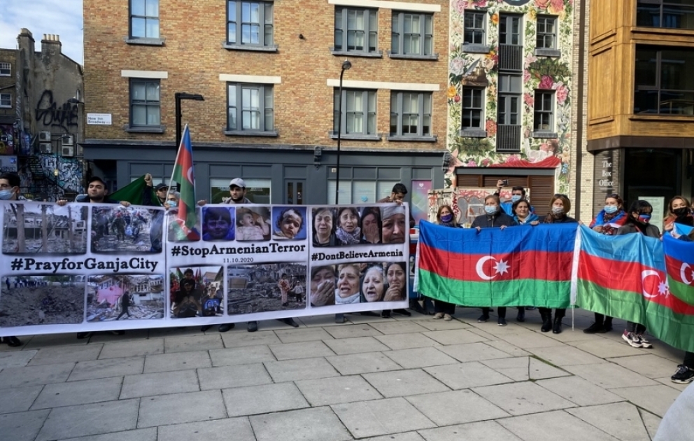 Böyük Britaniyadakı soydaşlarımız “Amnesty İnternational” təşkilatının ofisinin qarşısında aksiya keçiriblər VİDEO