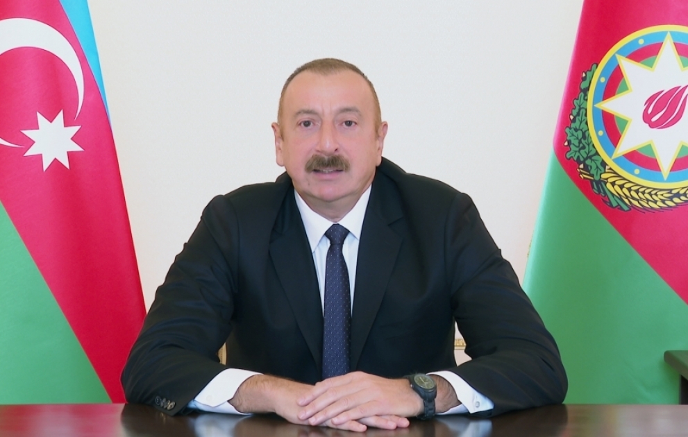 Prezident İlham Əliyev: Bu gün Füzuli şəhəri və rayonun bir neçə kəndi işğalçılardan azad edilib VİDEO