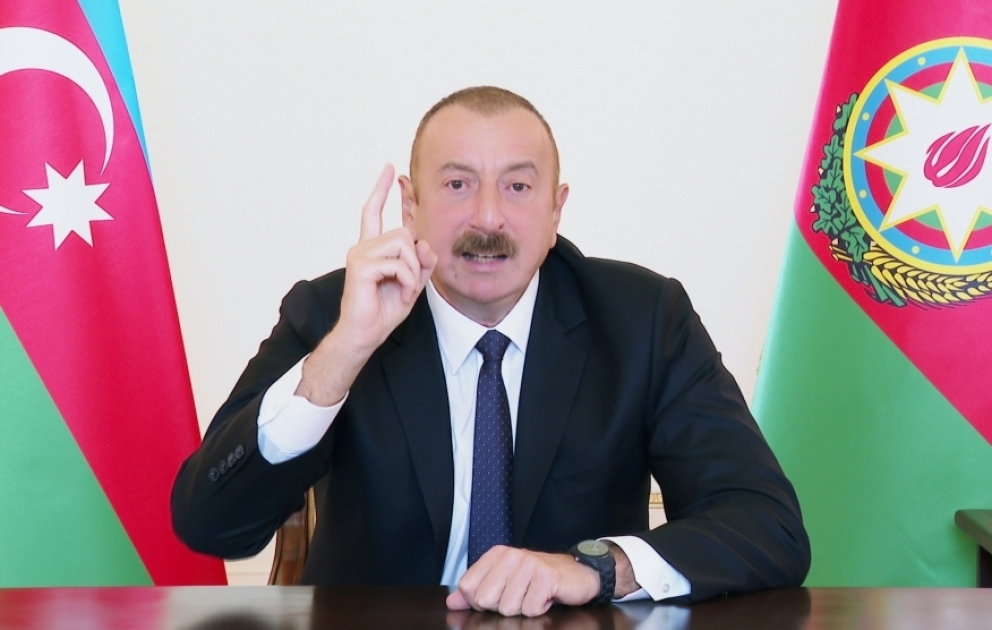 Prezident: Bu gün biz hamımız, bütün Azərbaycan xalqı xalqımızın, dövlətimizin ən parlaq səhifəsini yazırıq, birlikdə yazırıq VİDEO ​