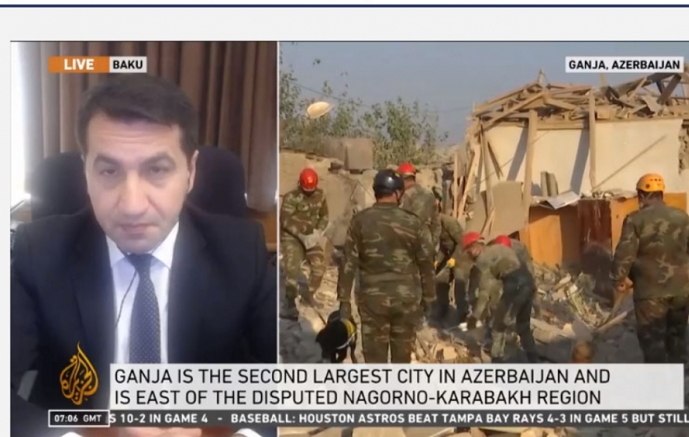 Prezidentin köməkçisi Hikmət Hacıyevin “Al Jazeera” televiziya kanalına müsahibəsi VİDEO