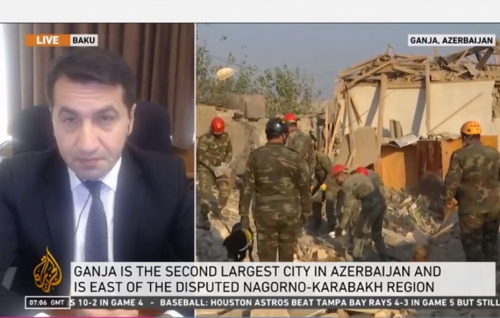 Assistant to President of Azerbaijan highlights Armenia’s provocations on Al Jazeera TV channel VIDEO