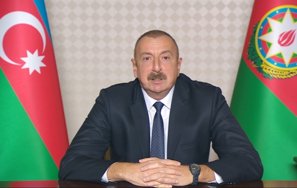 Президент Азербайджана Ильхам Алиев обратился к народу  ОБНОВЛЕНО ВИДЕО