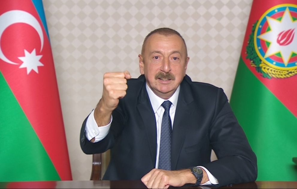 Präsident Ilham Aliyev: Aserbaidschan führt Operationen auf seinem international anerkannten Territorium durch VIDEO