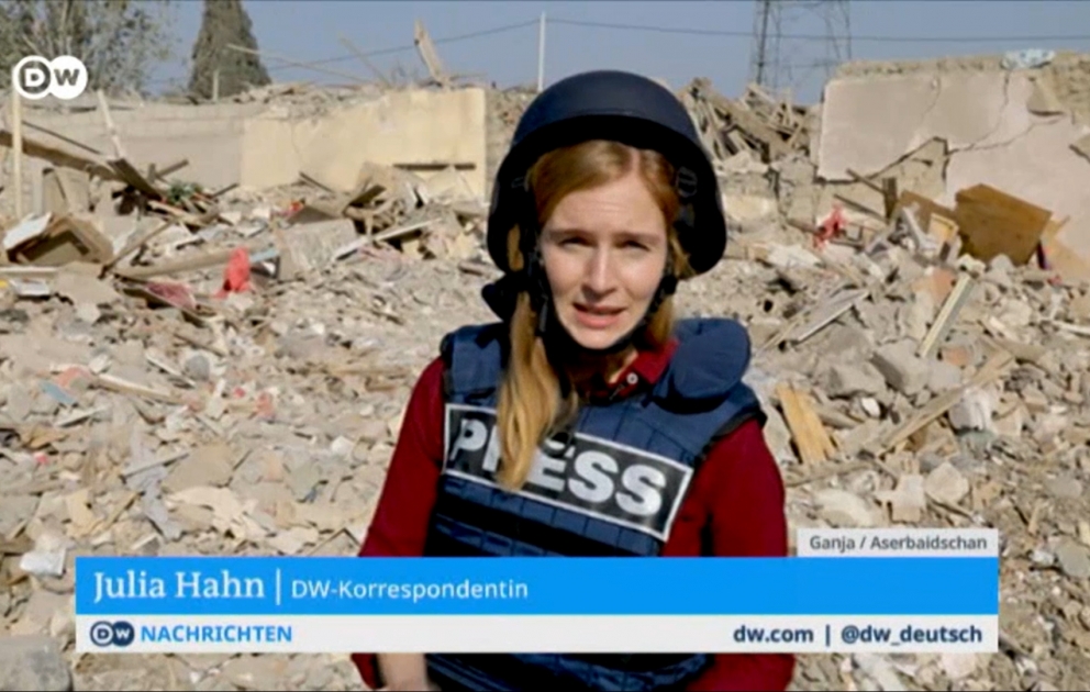 Almaniyanın “Deutsche Welle” telekanalında Ermənistanın Gəncəyə raket hücumu barədə reportaj yayımlanıb VİDEO