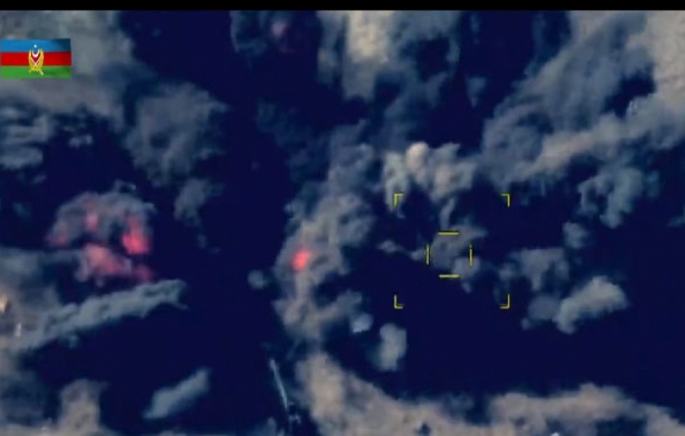 Azerbaijan's Defense Ministry releases video footages of destruction of enemy's volunteer groups and military equipment VIDEO