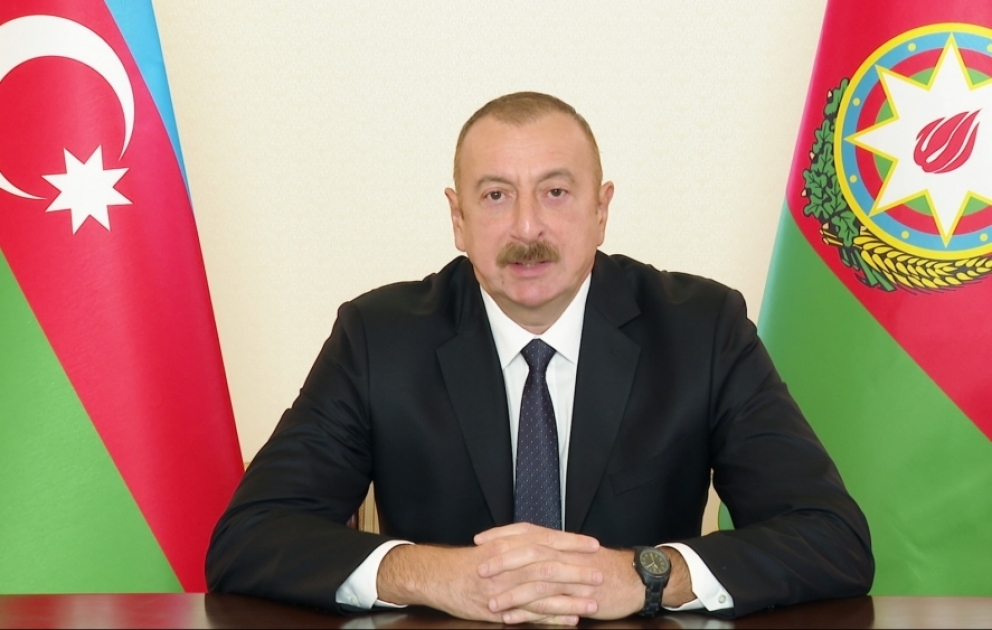 Aserbaidschans Präsident Ilham Aliyev appellierte an aserbaidschanische Bevölkerung VIDEO