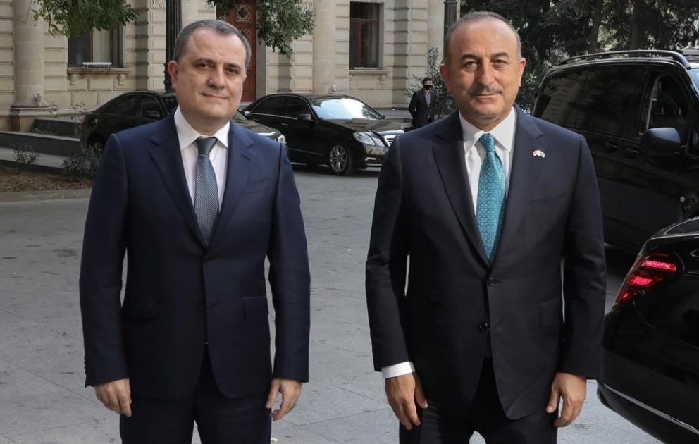 Azerbaijani, Turkish FMs meet VIDEO