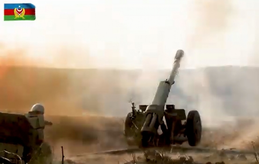 Düşməni məhv edən qəhrəman hərbçilərimiz VİDEO