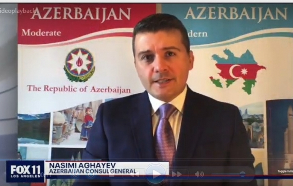 Influential US TV channels air Consul General Nasimi Aghayev’s interview VIDEO