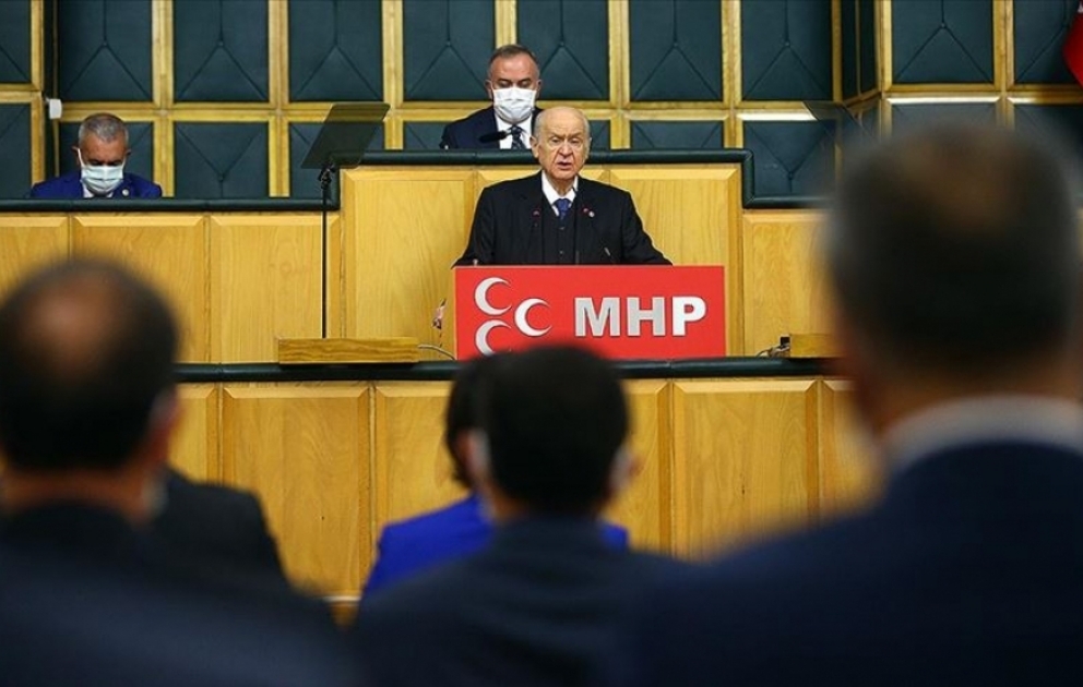 Dövlət Bahçeli: Terrorçu dövlət olan Ermənistan yenə də dinc azərbaycanlı əhalini hədəfə alır VİDEO