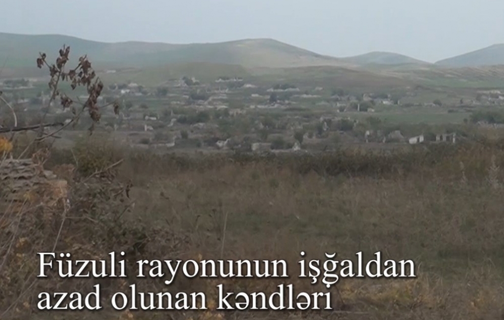 Müdafiə Nazirliyi Füzuli rayonunun işğaldan azad olunan kəndlərinin videogörüntülərini yayıb VİDEO
