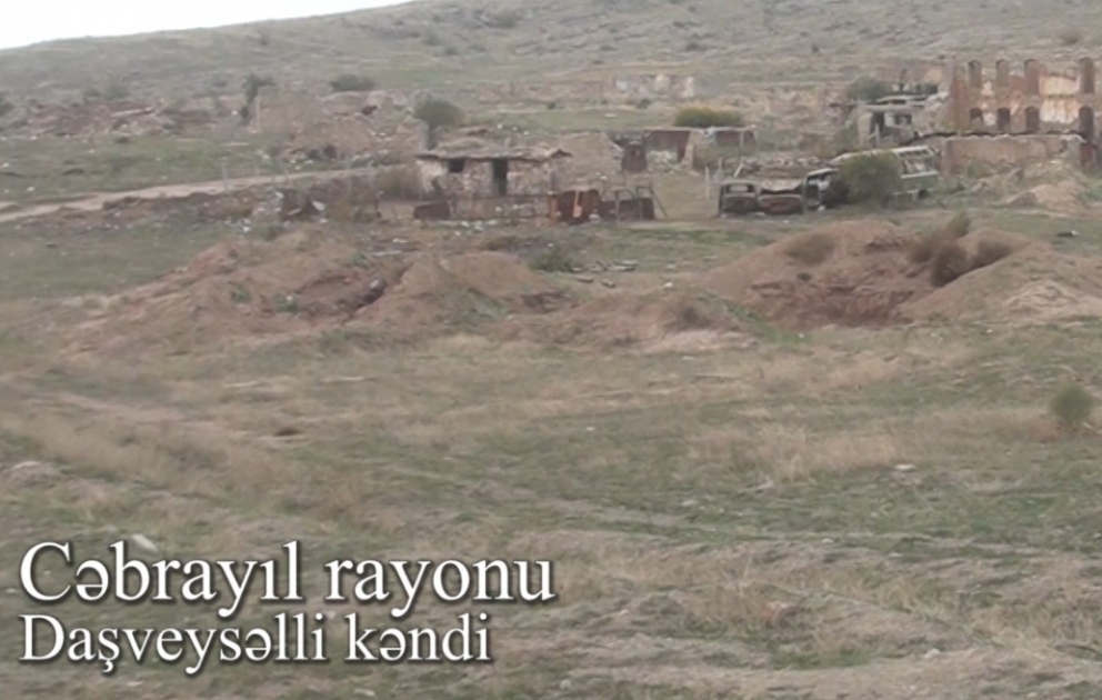 Müdafiə Nazirliyi Cəbrayıl rayonunun işğaldan azad olunan kəndlərinin videogörüntülərini yayıb VİDEO