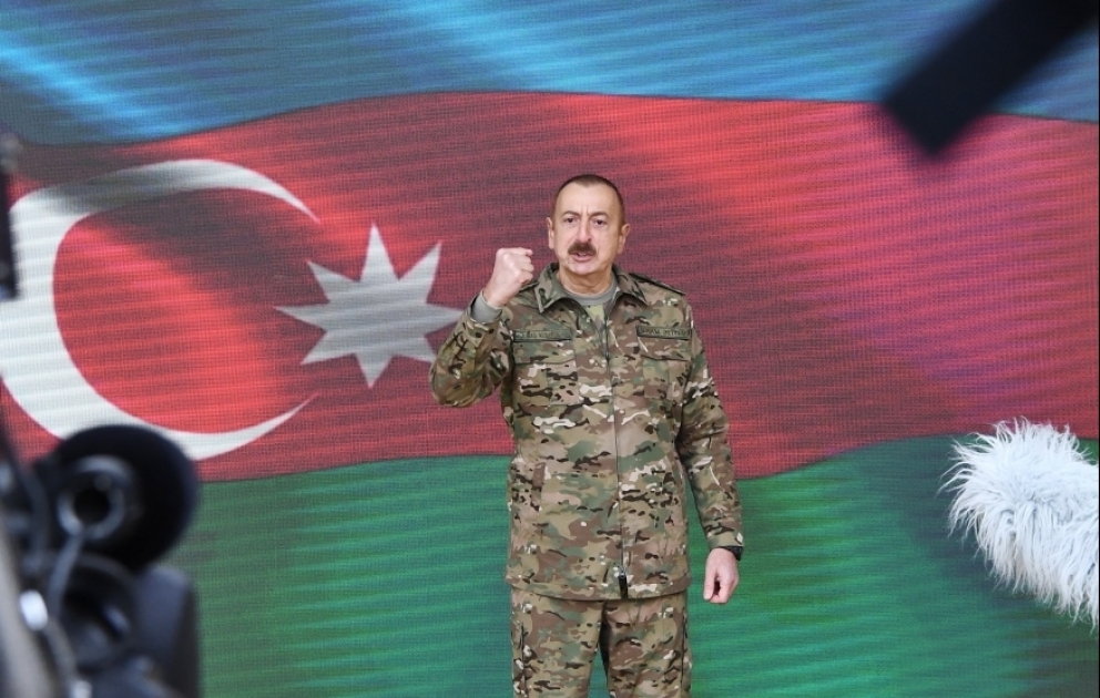 Azərbaycan Prezidenti: Hər bir ölkənin özünümüdafiə hüququ var, bu hüququ bizə BMT Nizamnaməsi verir VİDEO