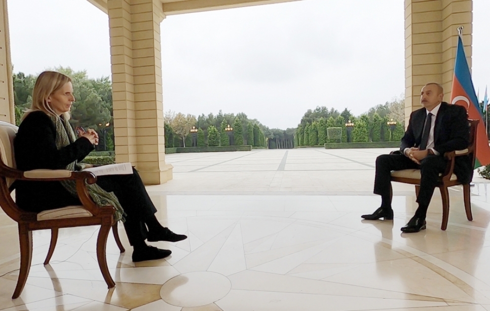 Präsident Ilham Aliyev gibt BBC News Interview VIDEO