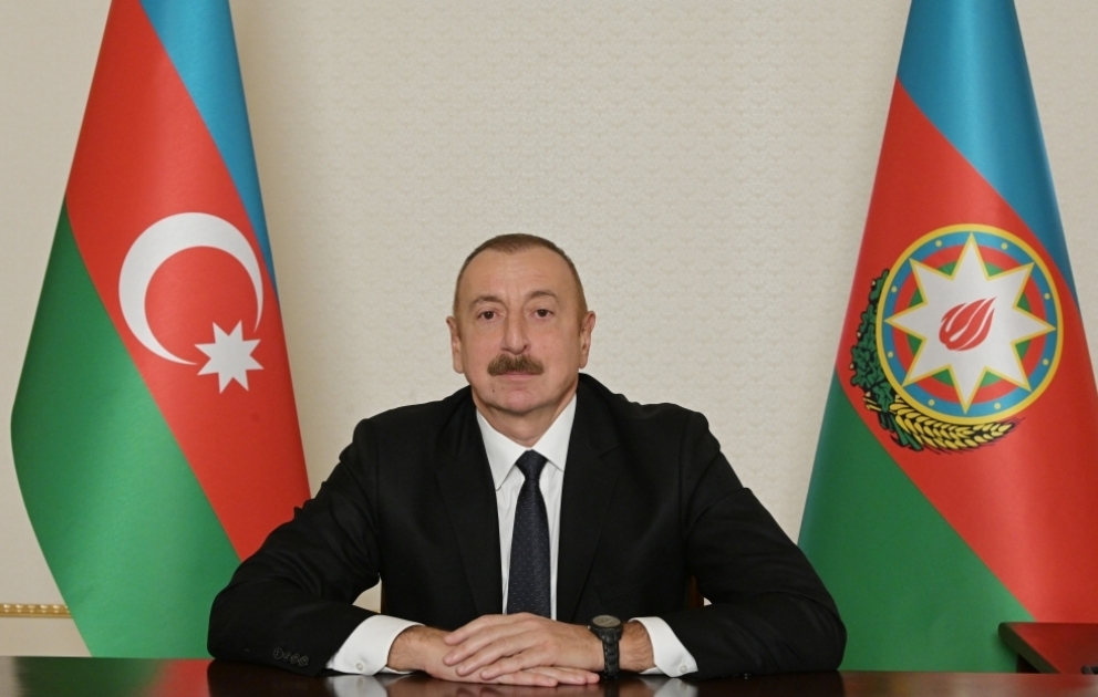 Aserbaidschans Präsident Ilham Aliyev appellierte an aserbaidschanische Bevölkerung VIDEO