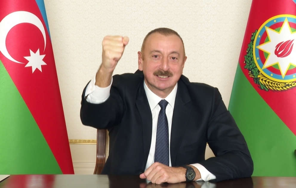 Президент Ильхам Алиев: Выражение «Карабах – это Азербайджан и восклицательный знак» уже стало символом нашей победы ВИДЕО