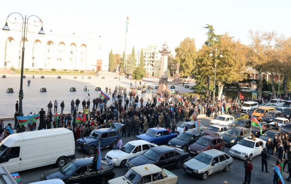 Şanlı Qələbənin sevinci: Gəncədə böyük coşqu FOTO VİDEO