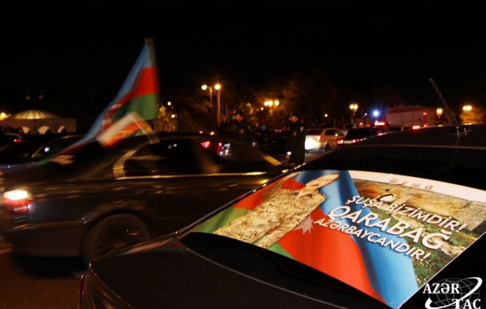Azerbaijani people celebrate glorious victory  Photo highlights VIDEO