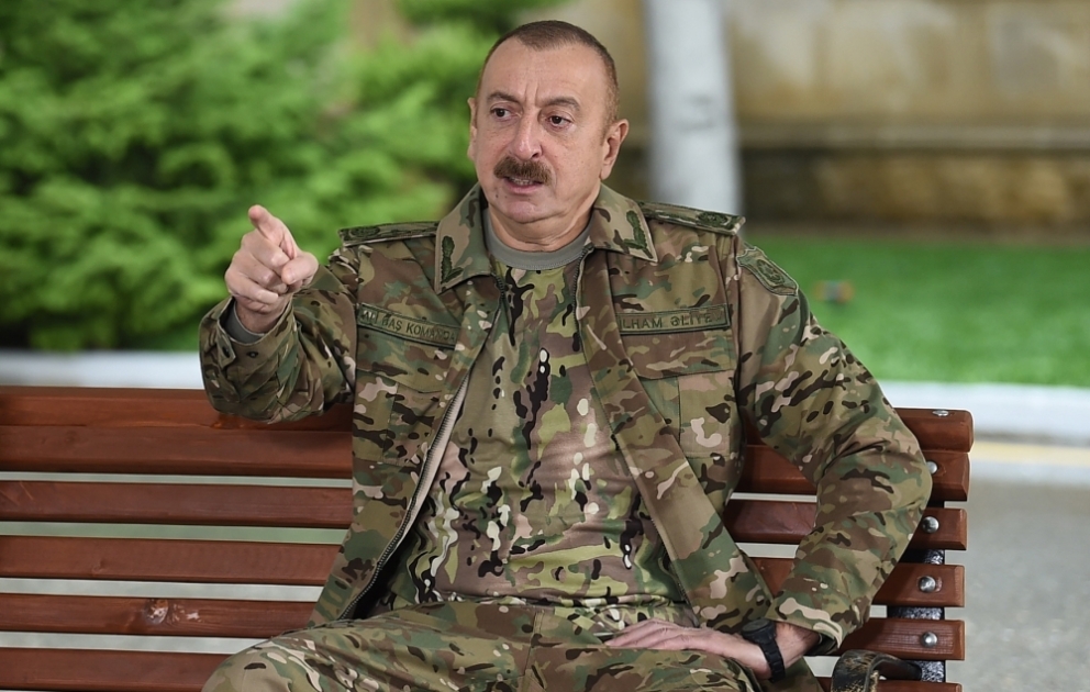 Prezident İlham Əliyev: Yaralanmış hərbçilərimizi normal həyata qaytarmaq üçün bütün lazımi tədbirlər görüləcək VİDEO