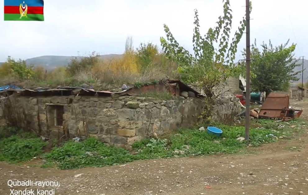 Qubadlı rayonunun işğaldan azad olunan Xəndək və Muradxanlı kəndlərindən videoreportaj VİDEO