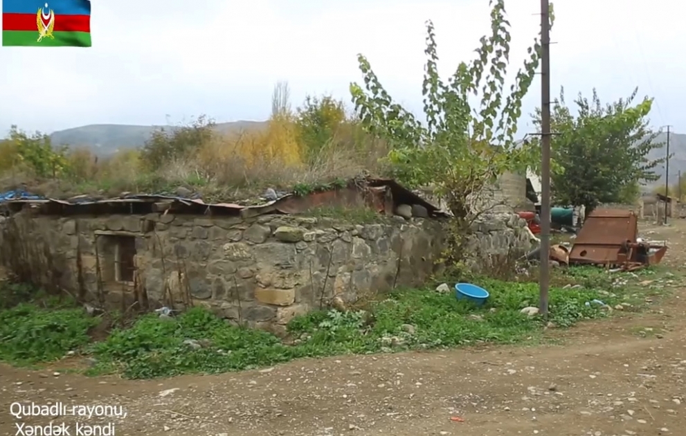 Videoaufnahmen, die aus Okkupation befreite Dörfer Khandak und Muradkhanli in Gubadli zeigen VIDEO