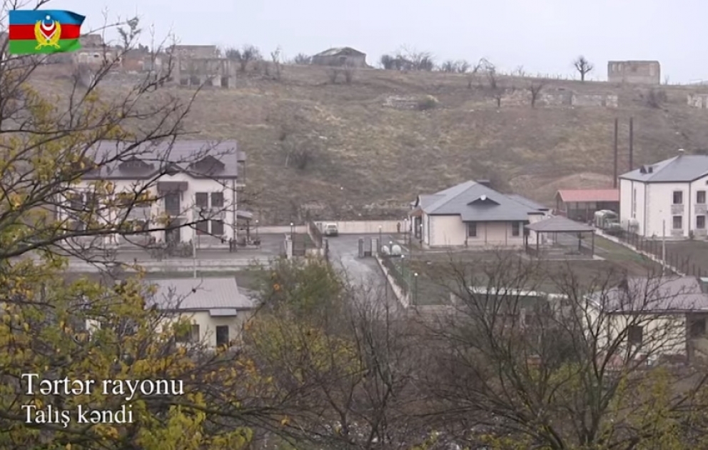 Tərtər rayonunun işğaldan azad olunan Talış kəndindən yeni videoreportaj VİDEO