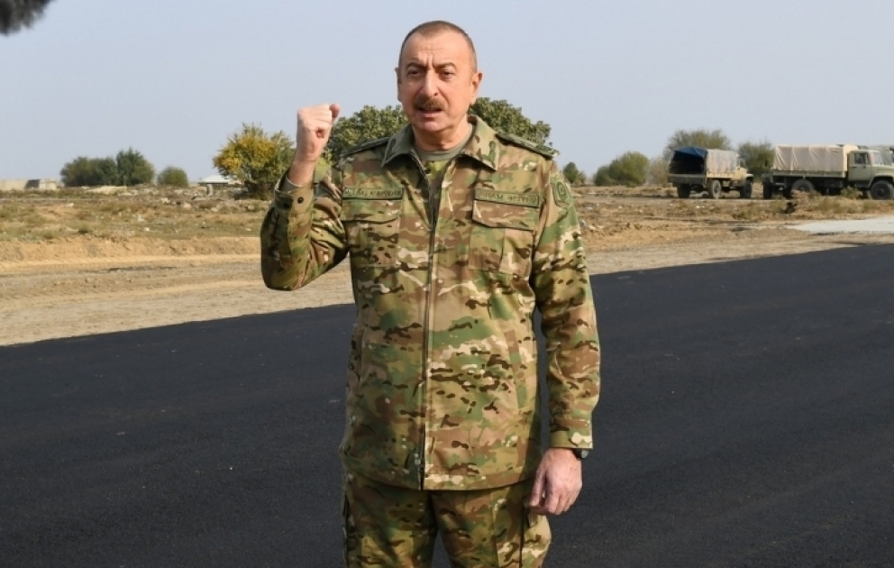 Prezident İlham Əliyev: Azərbaycan münaqişənin siyasi həll mərhələsində də istədiyinə nail olur və olacaq VİDEO