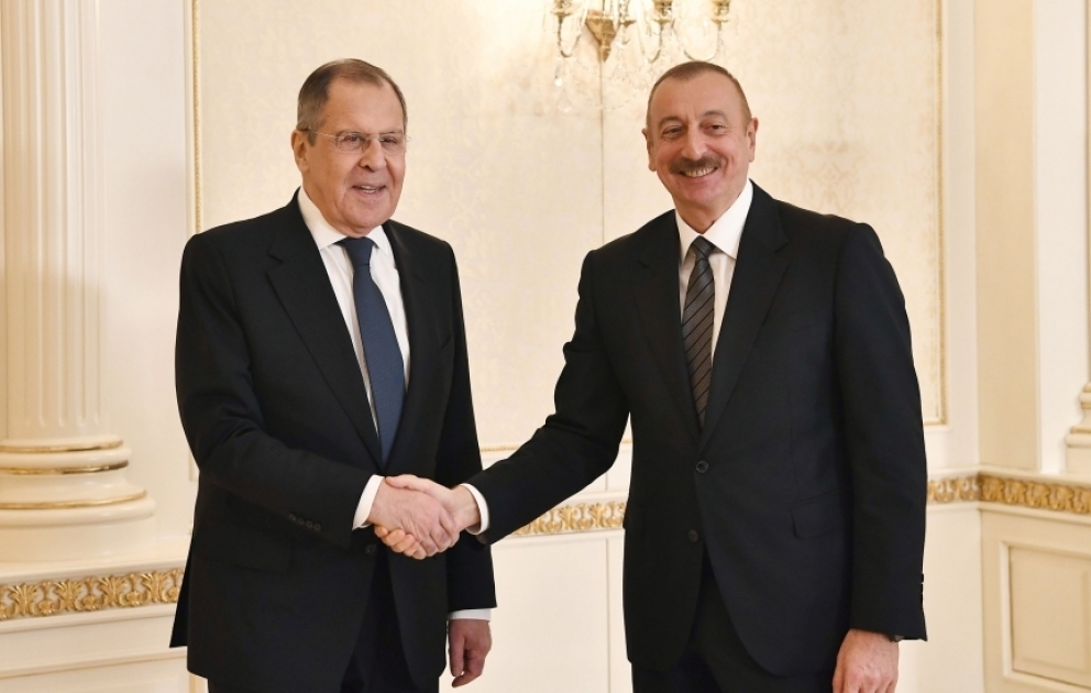 Le président Ilham Aliyev reçoit le ministre russe des Affaires étrangères Sergueï Lavrov VIDEO