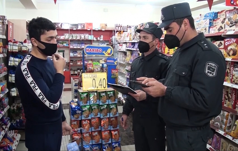 Polis Balakəndə karantin rejimi ilə əlaqədar nəzarət-profilaktik tədbirlər həyata keçirir VİDEO
