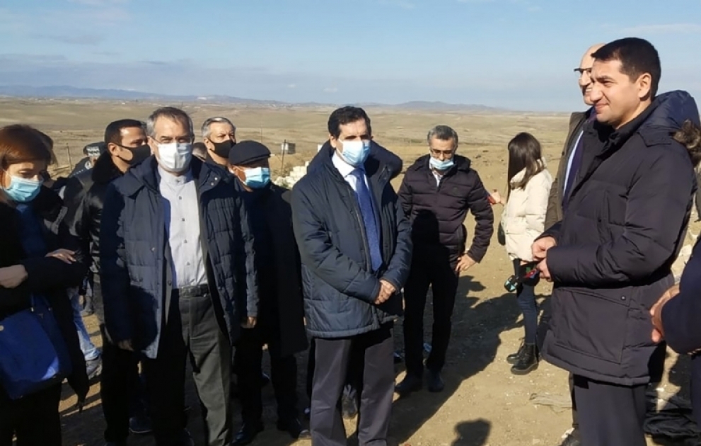 Representatives of diplomatic corps in Azerbaijan visit Fuzuli district to see atrocities committed by Armenian army VIDEO