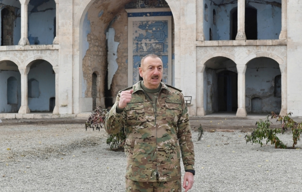 Prezident İlham Əliyev: Biz bütün dünyaya göstərdik ki, döyüşkən xalq Azərbaycan xalqıdır VİDEO