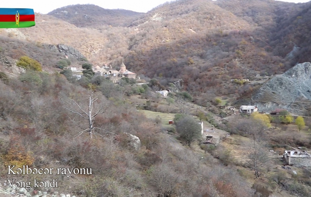 Azerbaijan`s Defense Ministry releases video footage of Vang village of Kalbajar district VIDEO