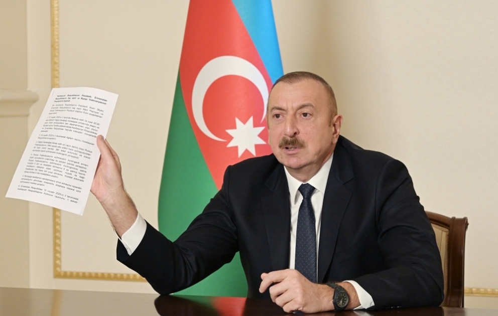 Prezident İlham Əliyev: Laçın dəhlizi üzrə yeni hərəkət marşrutunun inşası planı müəyyən ediləcək VİDEO