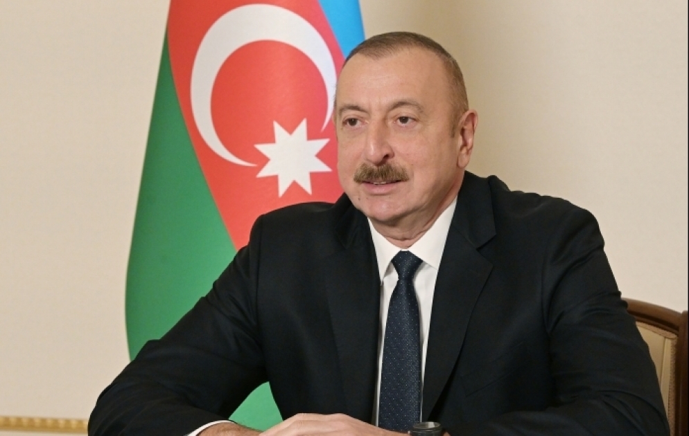 Prezident İlham Əliyev: Bəyanatın doqquzuncu bəndinin icrası Azərbaycanı Naxçıvan və Türkiyə ilə birləşdirəcək VİDEO
