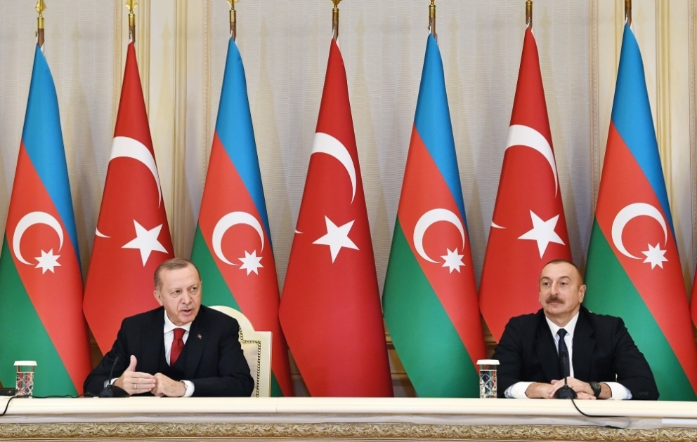 Les présidents azerbaïdjanais et turc font des déclarations à la presse VIDEO