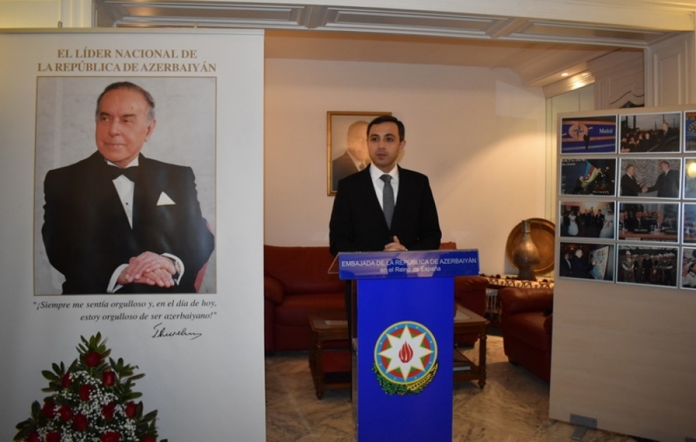 Madriddə ulu öndər Heydər Əliyevin xatirəsinə həsr olunmuş anım tədbiri keçirilib VİDEO